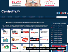 Tablet Screenshot of centraltv.fr